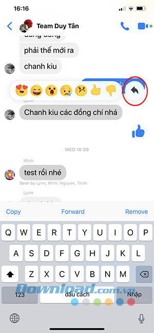 Cách reply tin nhắn cụ thể trên Facebook Messenger