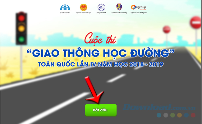 Nhấp vào Bắt đầu