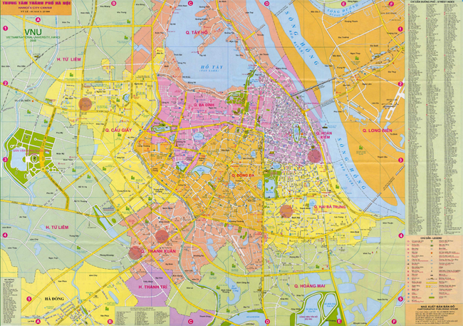 Bản đồ Hà Nội Bản đồ hành chính địa lí thành phố Hà Nội