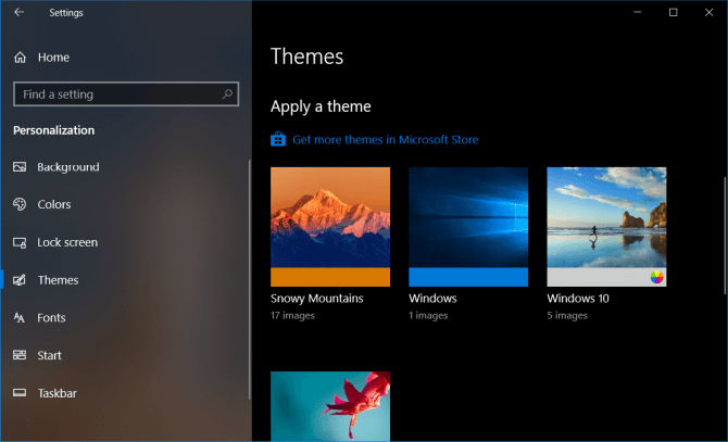Chọn hình nền mặc định cho Windows 10