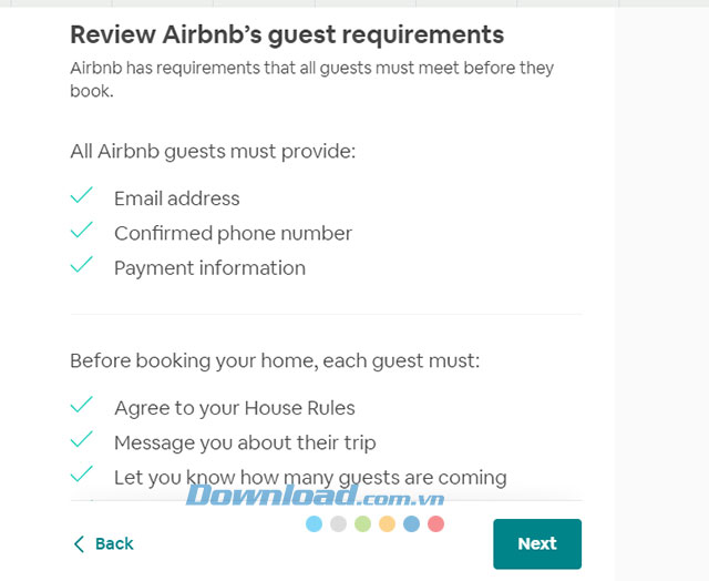Yêu cầu của Airbnb với khách thuê