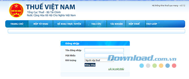 Đăng nhập mã số thuế của doanh nghiệp