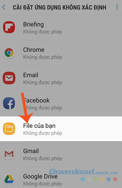 Chọn File của bạn