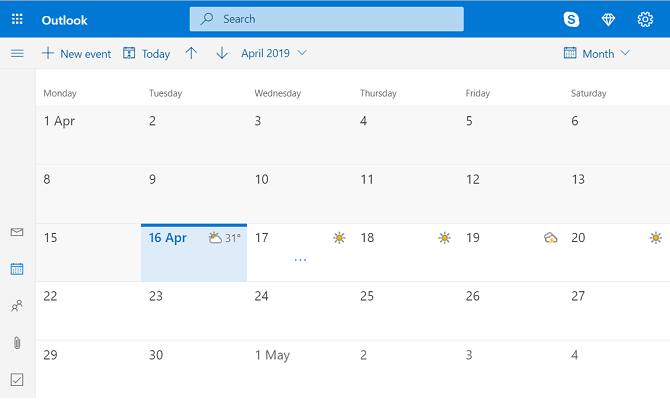 Outlook Calendar