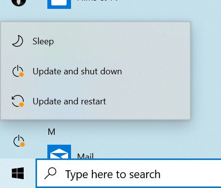 Chỉ báo mới trên Windows Update