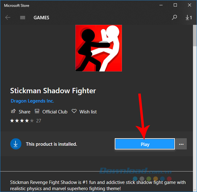 Chơi Stickman Shadow Fighter trên máy tính