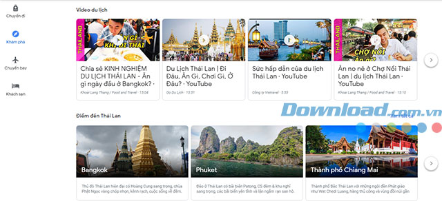 Video du lịch và các điểm đến tại Thái Lan