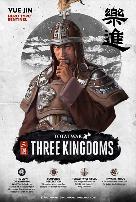 Nhạc Tiến trong Total War Three Kingdoms