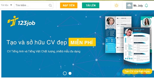 Đăng nhập thành công trên 123doc