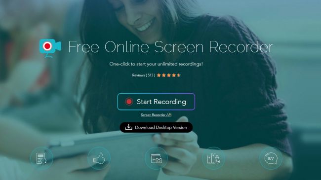 Apowersoft Free Online Screen Recorder hoạt động dựa trên trình duyệt