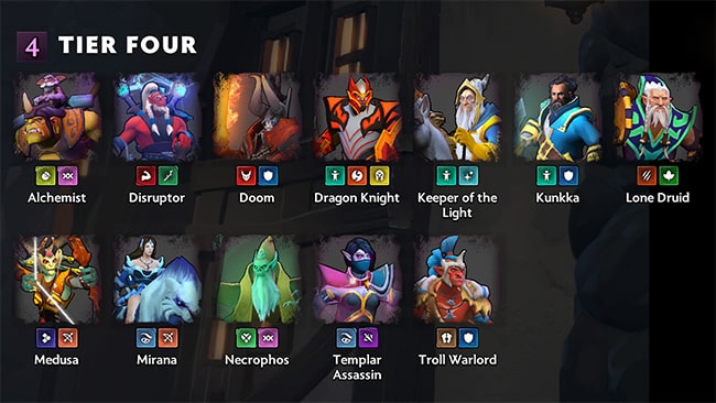 Tier 4 của Dota Underlords