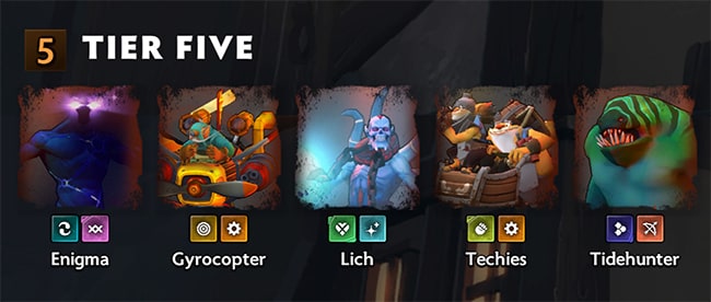 Tier 5 của Dota Underlords