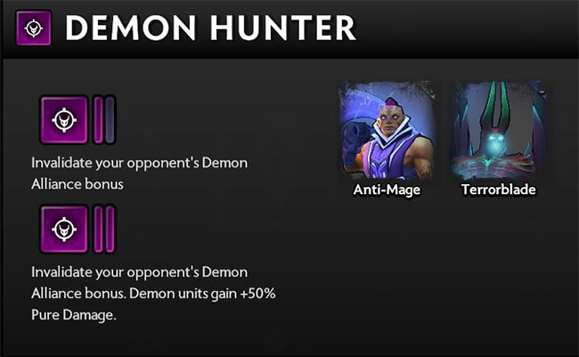 Cách sử dụng Demon Hunter trong Dota Underlords