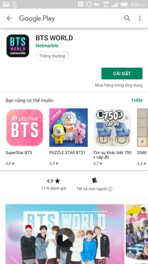 Hướng dẫn chơi game BTS World