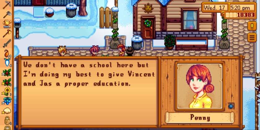 Penny trong Stardew Valley