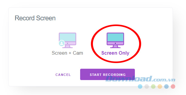 Quay màn hình kết hợp webcam trên RecordScreen.io