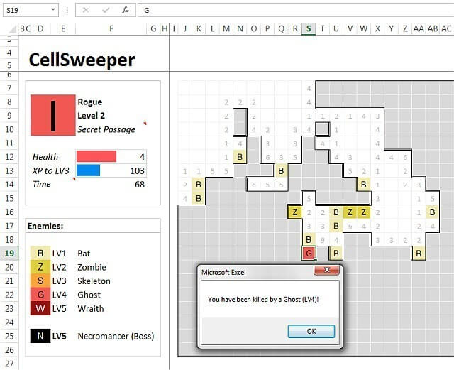 CellSweeper cho Excel