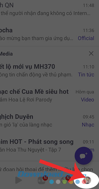 Chạm vào biểu tượng