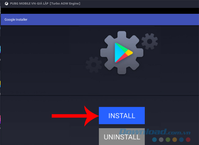 Nhấn vào Install để tiếp tục 