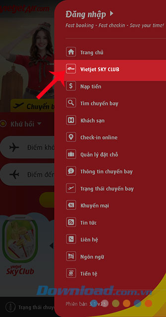 Chọn Vietjet Sky Club