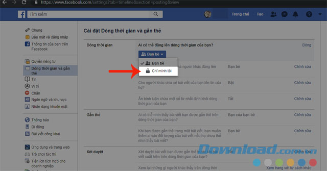 Vào ứng dụng Facebook