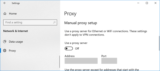 Thiết lập Proxy hệ thống