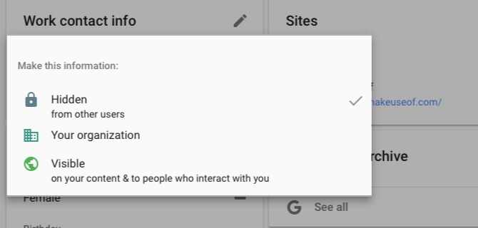 Ẩn thông tin cá nhân trong tài khoản Google