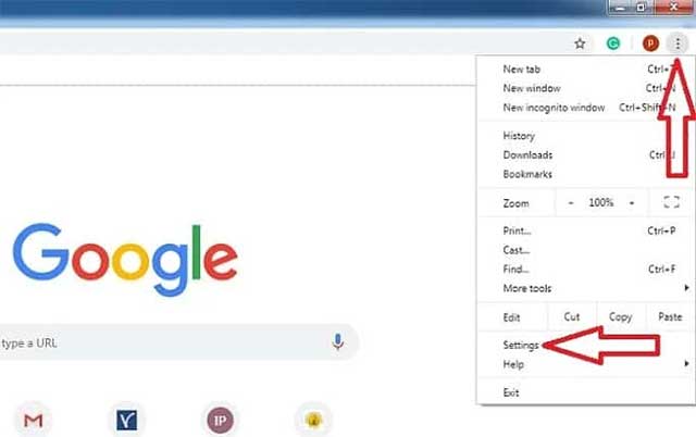 Mở Cài đặt của Google Chrome