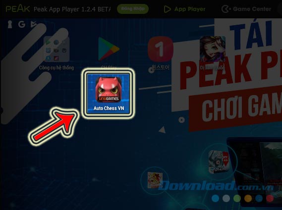 Cài đặt thành công Auto Chess VN trên máy tính 