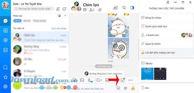 Giao việc qua tin nhắn