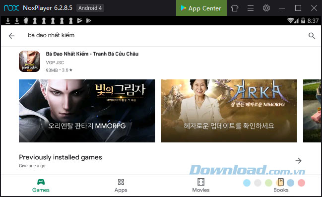 Giao diện của CH Play