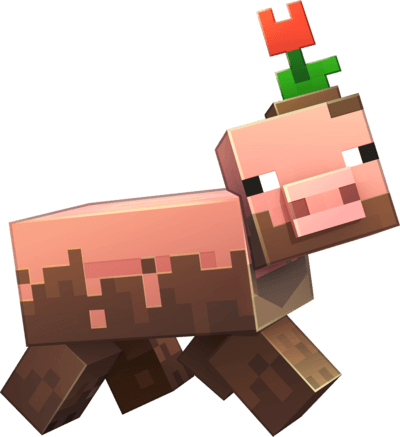 Tạo hình đáng yêu của chú lợn mới xuất hiện trong Minecraft Earth