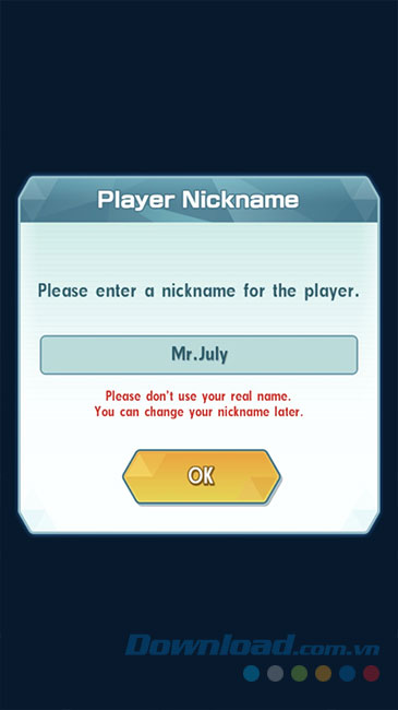Đặt tên cho nhân vật trong Pokemon Masters
