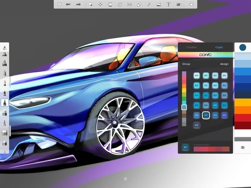 Giao diện đơn giản của Autodesk Sketchbook