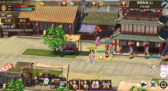 Giao diện trong game thẻ tướng TS Online Mobile