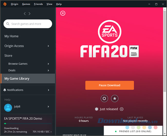 Download game bóng đá FIFA 2020 Mobile về máy tính