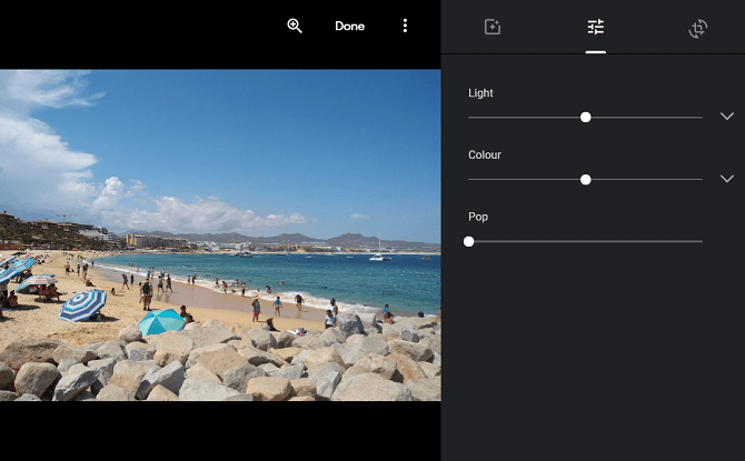 Google Photos hỗ trợ chỉnh sửa ảnh 