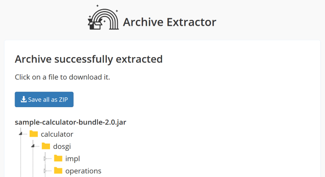 Archive Extractor cũng là lựa chọn trích xuất JAR không tồi