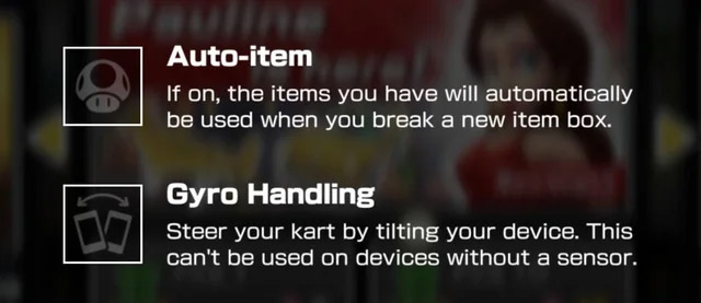 Điều chỉnh chế độ nhặt vật phẩm tự động khi chơi Mario Kart Tour