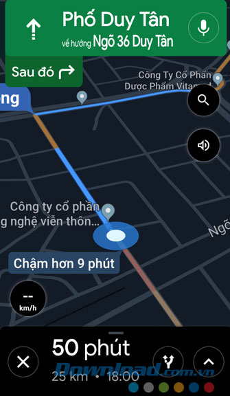 Giao diện chuyển sang chế độ ban đêm