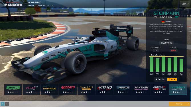 Game đua xe thể thao Motorsport Manager