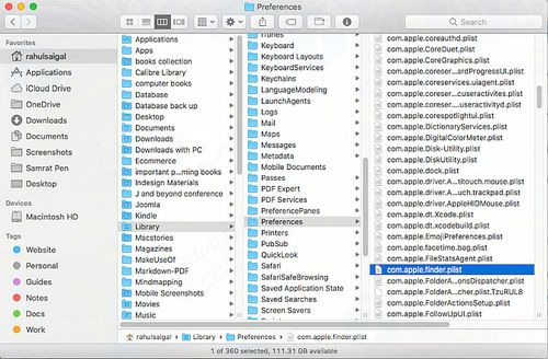 Xóa file Preferences trên máy MAC