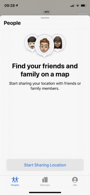 Tìm vị trí của bạn bè bằng iOS 13