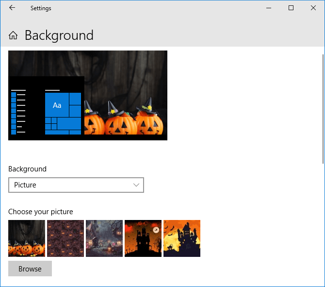 Thay đổi hình nền máy tính sang ảnh Halloween