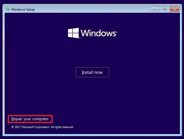 Tùy chọn sửa chữa lỗi hệ thống Windows 