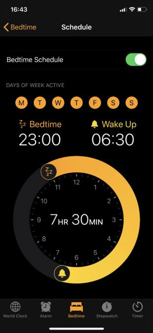 Cài đặt thời gian ngủ và thức trên iPhone
