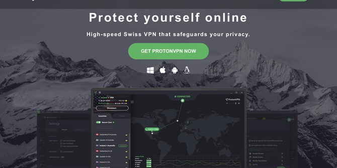 ProtonVPN bảo vệ bạn khi online