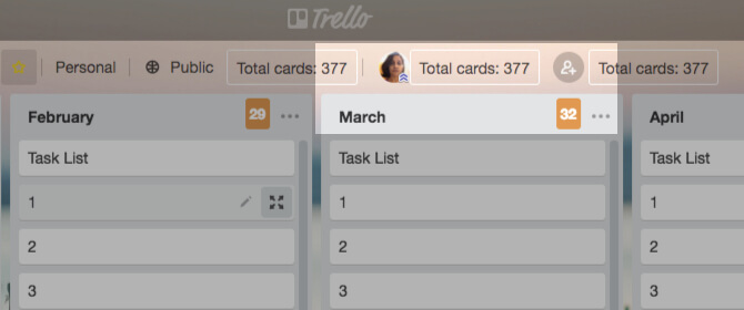 Phím tắt khi dùng Trello