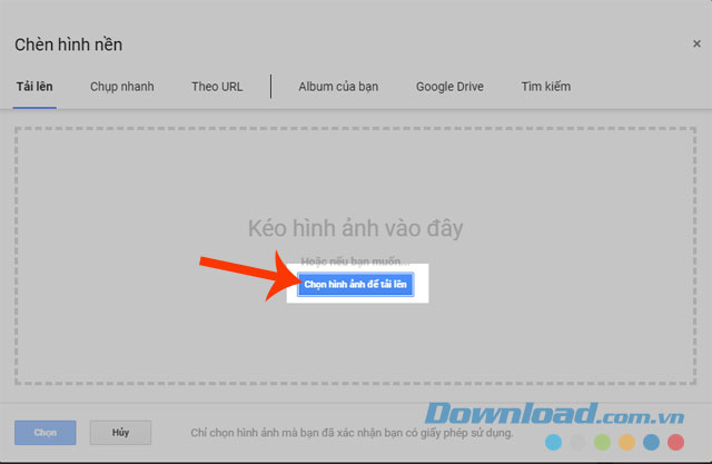 Hướng dẫn thay đổi hình nền trong Google Slides - Download.vn