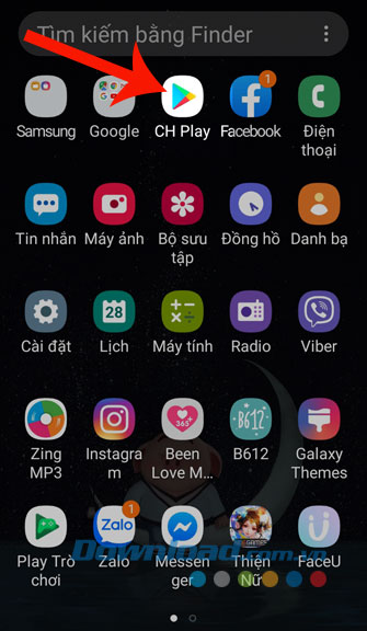 Mở Google Play lên